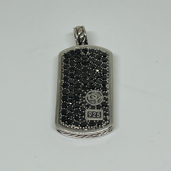 David Yurman Other - David Yurman dog tag pendent with black diamonds